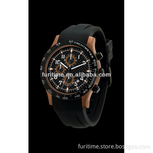 japan movt quartz watch stainless steel back water resistant silicone watch